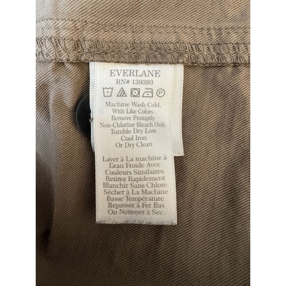 EVERLANE Everyone Unisex Organic Cotton Utility Spring Shirt Jacket Taupe Size L - Picture 15 of 15
